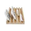 DNB Wooden Domino Racks Trays - Set of 8 Holders 5 Slots per Holder - Dominoes NOT Included view 2