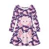 Beauty Collector Cute Pink Axolotl Swing Dress for Girls 3-4 Funny Dress Up Clothes for Play Costumes Holiday Princess Party Dresses view 1