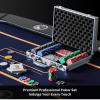 Boyzhood Poker Chips,200Pcs Poker Set with Aluminum Travel Case,11.5 Gram Poker Chips Set for Texas Holdem Blackjack Gambling view 2