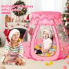 Baby Ball Pit for Toddler: with Star Lights - Pop Up Princess Play Tent for Kids - Indoor Outdoor Baby Girl Toys Birthday Gifts - NO Balls (Pink Tent) view 3