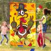 Upgraded, Thanksgiving Games, Fall Festival Games, for Kids Teen, Funny Turkey Toss Game, with 4 Bean Bags, Classic Design, Premium Banner, Accessories, Storage Bag, Friendsgiving Party Decorations view 2