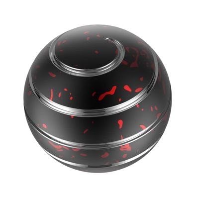 Apqdw Kinetic Desk Toy, 1.77'' Kinetic Spinning Desk Toys for Adults, Fidget Toys for Party Favors, Christmas Stocking Stuffers, Easter Basket (45MM, Black Red)