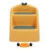 2 Step Stool 3 in 1 Toilet Potty Training Stool Slip Proof Folding 2 Step Sink Bathroom Toilet Stool for Potty Training with Safety Lock Kitchen Helper Stool (Yellow) view 2