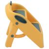 2 Step Stool 3 in 1 Toilet Potty Training Stool Slip Proof Folding 2 Step Sink Bathroom Toilet Stool for Potty Training with Safety Lock Kitchen Helper Stool (Yellow) view 3