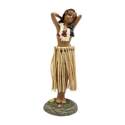 Dancing Girl Hawaiian Dashboard Doll Resin Craft Collection Figurines Gifts Dashboard Bobbleheads for Car Dashboard, Tabletop, Home Decor