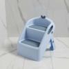 2 Step Stool 3 in 1 Toilet Potty Training Stool Slip Proof Folding 2 Step Sink Bathroom Toilet Stool for Potty Training with Safety Lock Kitchen Helper Stool (Blue) view 3