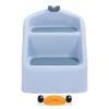 2 Step Stool 3 in 1 Toilet Potty Training Stool Slip Proof Folding 2 Step Sink Bathroom Toilet Stool for Potty Training with Safety Lock Kitchen Helper Stool (Blue) view 4