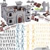 3 otters 310PCS Military Soldier Playset, Toy Soldiers Medieval Knight Army Men Pirate Castle Model Assembly for Boys Birthday Party Gift view 1