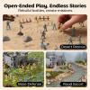 3 otters 310PCS Military Soldier Playset, Toy Soldiers Medieval Knight Army Men Pirate Castle Model Assembly for Boys Birthday Party Gift view 4