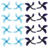 Micro Traders 16PCS 2020 4-Blade Propellers with 1.5 mm Shaft Compatible with Beta85X HD Digital VTX Drone 1103 8000KV & 1105 5000KV Brushless Motors view 1