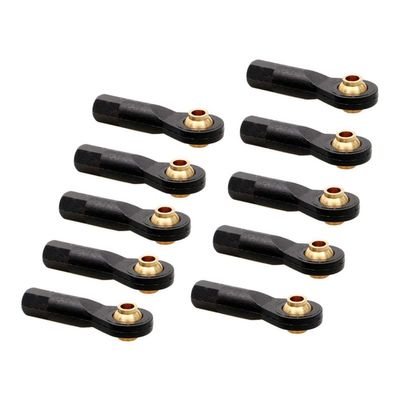 BrewJa 10PCS M2.5 M3 Ball Joint Push Rod Turn Buckle Servo Linkage Connector Tie Rods End Nylon Head Holder for RC Aircraft Spare Part (Color : M3)
