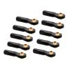 BrewJa 10PCS M2.5 M3 Ball Joint Push Rod Turn Buckle Servo Linkage Connector Tie Rods End Nylon Head Holder for RC Aircraft Spare Part (Color : M3) view 1