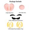Honcloud Silicone Fake Nose and Ears with Mustache and Eyebrows for Super Plumbers Halloween Party Costume Props Makeup Accessories view 3