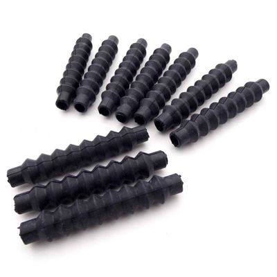 BrewJa 5PCS L58mm ID4mm Flexible Rubber Bellows Push Rod Boots Radio Box Seal for RC Model Boat Car Waterproof