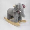 Hopscotch Squad Rocking Animal for Children Ellie The Elephant Rocking Horse Rocker. Comes with Removable Pink and Blue Bows view 1