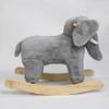 Hopscotch Squad Rocking Animal for Children Ellie The Elephant Rocking Horse Rocker. Comes with Removable Pink and Blue Bows view 3