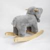 Hopscotch Squad Rocking Animal for Children Ellie The Elephant Rocking Horse Rocker. Comes with Removable Pink and Blue Bows view 4