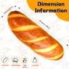 AUECOOME 40" Giant Bread Plush Baguette Pillow 3D Simulation Funny Body Pillow Food Plush Christmas Stuffed Toys for Girls Boys view 4