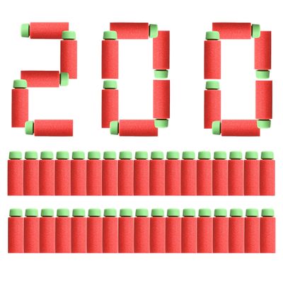 JGCWorker 200pcs Gen 2 Heavy High-End of Half-Lenth Soft Dart, Soft Short Dart for Adventure Force and Worker Blaster Series (Green Red)