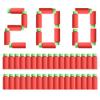 JGCWorker 200pcs Gen 2 Heavy High-End of Half-Lenth Soft Dart, Soft Short Dart for Adventure Force and Worker Blaster Series (Green Red) view 1