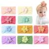 10PCS Baby Hairband Newborn Bowknot Headband Infant Soft Head Dress Elastic Flower Hair Band Children Kids Birthday Head Band view 2