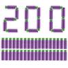 JGCWorker 200pcs Gen 2 Heavy High-End of Half-Lenth Soft Dart, Soft Short Dart for Adventure Force and Worker Blaster Series (Green Purple) view 1