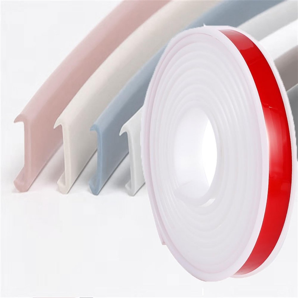 16.4ft TPE Edge Protector Strip, Self Adhesive Edge Banding Flexible U-Shape Edge Guard, Corner and Edge Bumper Guards, Edge Protector for Cabinet Repair, Single-Board Protection, Furniture Restoratio