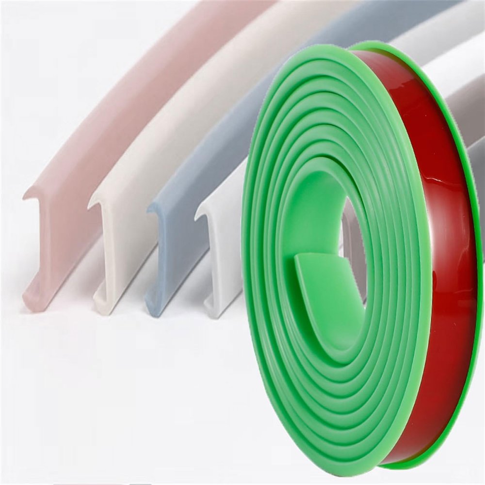 16.4ft TPE Edge Protector Strip, Self Adhesive Edge Banding Flexible U-Shape Edge Guard, Corner and Edge Bumper Guards, Edge Protector for Cabinet Repair, Single-Board Protection, Furniture Restoratio
