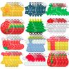 60PCS Christmas Mini Pop Keychain Fidget Toy, Mini Push Pop Bubble Fidget Sensory Toy Keychains, Christmas Pop Fidget Toys, and Decorations for Kids Party Favors Decors (60PCS) view 1