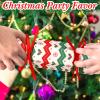 Xinnun 50 Packs Christmas Cracker Kit No Snap Xmas Party Table Favors Snowflake Reindeer DIY Christmas Party Cracker Candy Boxes for Holiday Dinner Decoration Gift (Ripple Style) view 3