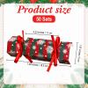 Xinnun 50 Packs Christmas Cracker Kit No Snap Xmas Party Table Favors Snowflake Reindeer DIY Christmas Party Cracker Candy Boxes for Holiday Dinner Decoration Gift (Ripple Style) view 4