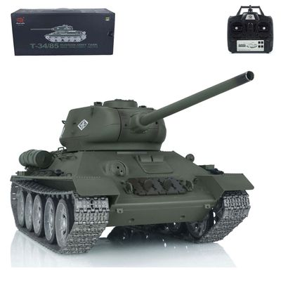 TOUCAN RC HOBBY Henglong 1/16 7.0 Soviet T34-85 RC Tank 3909 360 Metal Wheels Tracks