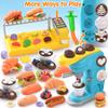 Color Dough Sets for Kids 2-4 4-8, Play Kitchen Creation Cafe Dough Toy Sets, Color Dough Tools, Coffee Maker Set Dough, Arts and Crafts Clay for Girls Boys, 8 Cans of Modeling Compound view 4