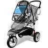 Stroller Rain Cover,Universal Stroller Accessory,Waterproof,Windproof Protection,Protect from Dust Snow,Baby Travel Weather Shield,Clear view 1