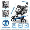 Stroller Rain Cover,Universal Stroller Accessory,Waterproof,Windproof Protection,Protect from Dust Snow,Baby Travel Weather Shield,Clear view 3