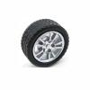 10PCS Dia. 16mm Mini Rubber Tyres Wheels Plastic 2mm Shaft Hole Axle for DIY Micro Toy Car Model Handmade Spare Parts view 2