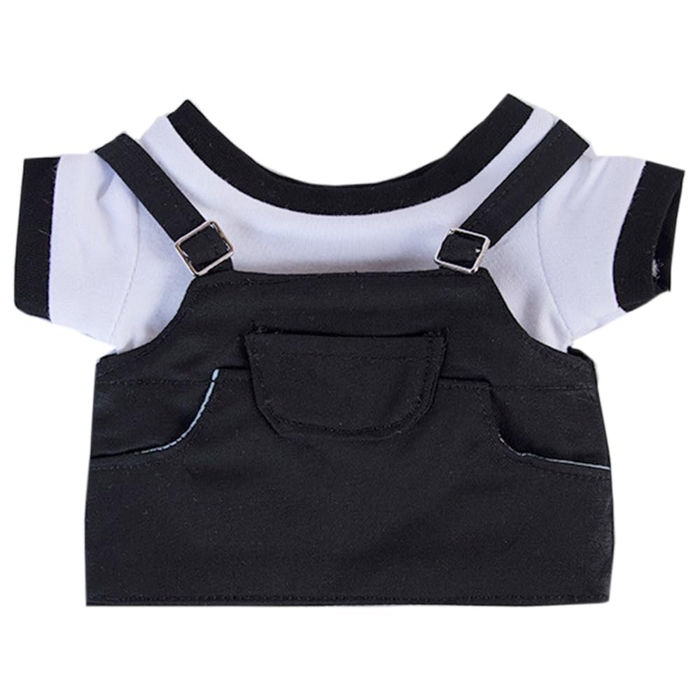 niannyyhouse 10cm 15cm 20cm Plush Doll Clothes T-Shirt Strap Pants Strap Skirt Soft Stuffed Plush Toy Dress Up Accessories (b5, 10cm)