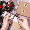 1000Pcs Christmas Stickers Roll 8 Designs Elves Decals Assorted Funny Cartoon Xmas Elf Adhesive Decorative Stickers for Gift Greeting Card Party Supplies view 3