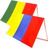 2 Pack Swingset Replacement Tarp Playground Wooden Sunshade Canopy Waterproof UV Protection Cover Playground Roof, 52" x 90" (Color Set 2) view 1