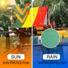 2 Pack Swingset Replacement Tarp Playground Wooden Sunshade Canopy Waterproof UV Protection Cover Playground Roof, 52" x 90" (Color Set 2) view 4