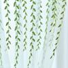 Iuokuby Idyllic White Yarn Willow Leaf Embroidery Luxury Sheer Curtains Drape Fabic Drape Rod Pocket for Living Dining Room Bedroom Kitchen(1 Panel, W 100 x L 102 inch, White) view 1