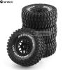 Chanmoo 1/7 1/8 RC Short Course Truck Buggy Tires and Wheels 17mm Hex OD 135mm Off Road Tyres for 1:7 1:8 Scale RC Off-Road Truck Car HSP TRAXXAS UDR 85086-4 ARRMA Mojave YK4072 DF7 4PCS (Black) view 3