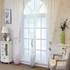 Iuokuby Modern Exquisited Floral Embroiderd Luxury Sheer Curtains Drape Fabic Drape Rod Pocket for Living Dining Room Bedroom Kitchen(1 Panel, W 52 x L 63 inch, Pink) view 4