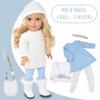 18 Inch Girl Doll with Clothes Set in Gift Box, Fashion Princess Doll with Beautiful Long Blond Hair Blue Eyes with 2 Outfits, Boots and Accessories for Girls and Kids view 2