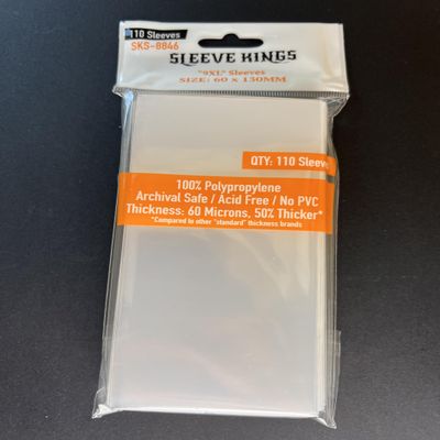 '9XL Sleeves (60 X 130 MM) 110 Pack, 60 Microns