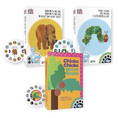 Moonlite Storytime 3 Storybook Reels Set, Eric Carle The Very Hungry Caterpillar, Brown Bear, Chicka Chicka Boom Boom, Digital Stories Early Learning Gifts for Kids Projector Sold Separately