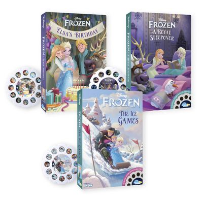 Moonlite Storytime Storybook Reels, 3 Story Set, Disney Frozen Stories, Digital Stories for Projector, Toddler Early Learning Gifts for Kids Ages 1 Year and Up - Projector Sold Separately