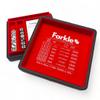 Luck Lab Farkle Dice Tray and Storage Case - Includes Embedded Scoring Combinations, 2 Sets of 6 Pearl Dice, 40 Sheet Score Pad and Pen Holder for The Classic Family Game (Red) view 1