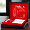 Luck Lab Farkle Dice Tray and Storage Case - Includes Embedded Scoring Combinations, 2 Sets of 6 Pearl Dice, 40 Sheet Score Pad and Pen Holder for The Classic Family Game (Red) view 3