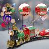 Deekin Christmas Train Set Under The Christmas Tree - Electric Xmas Tree Decoration & Gift, Elevated Train with Locomotive Santa Claus Snowman for Winter 2025 Holiday Decor view 4